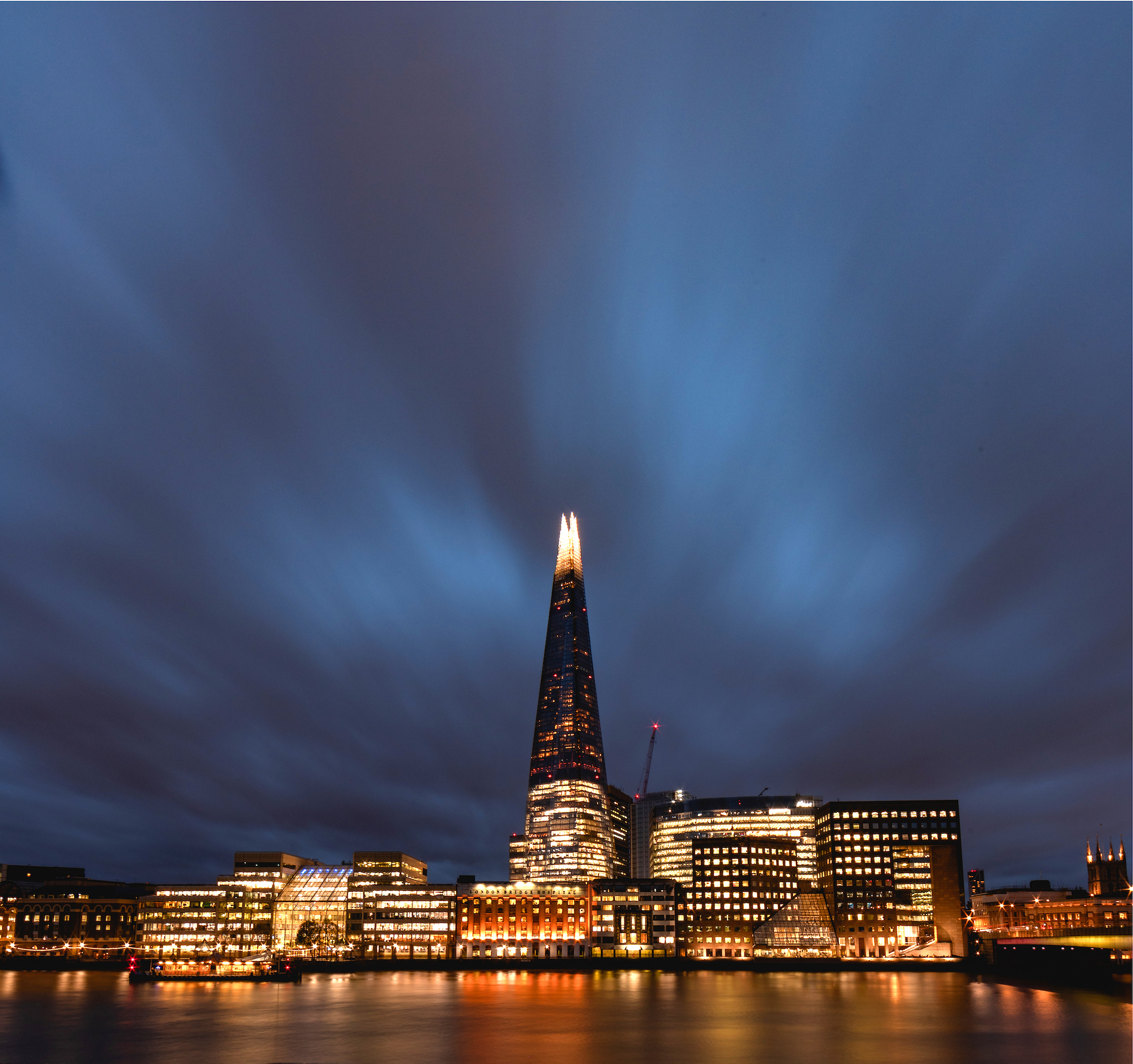 The Shard in the evening hours